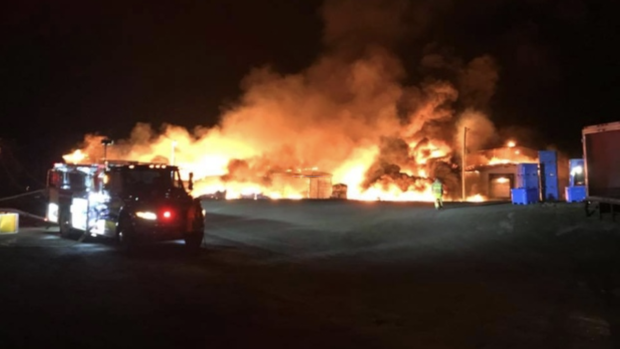 Major Fire Destroys East Coast Seafoods Paturel Deer Island Lobster Packing Plant, No One Hurt